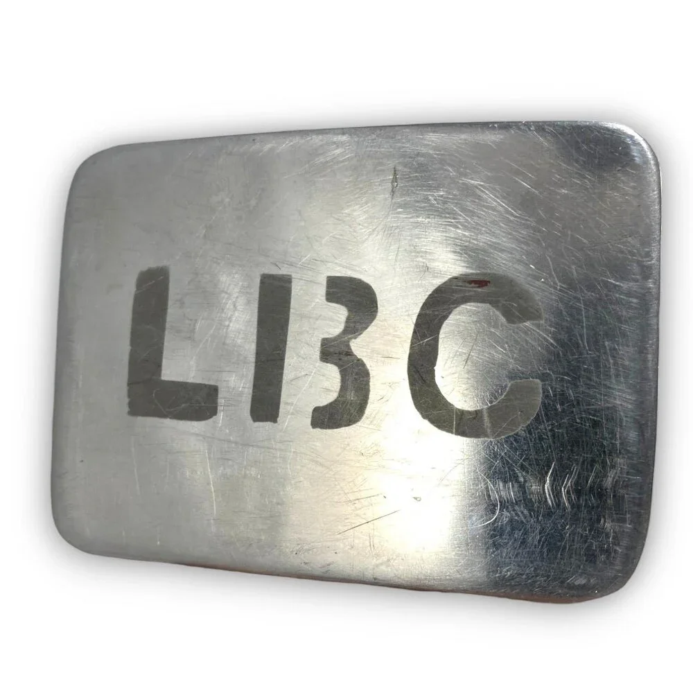 Vintage Belt‎ Buckle LBC L 13 C Metal Silver Color Gift